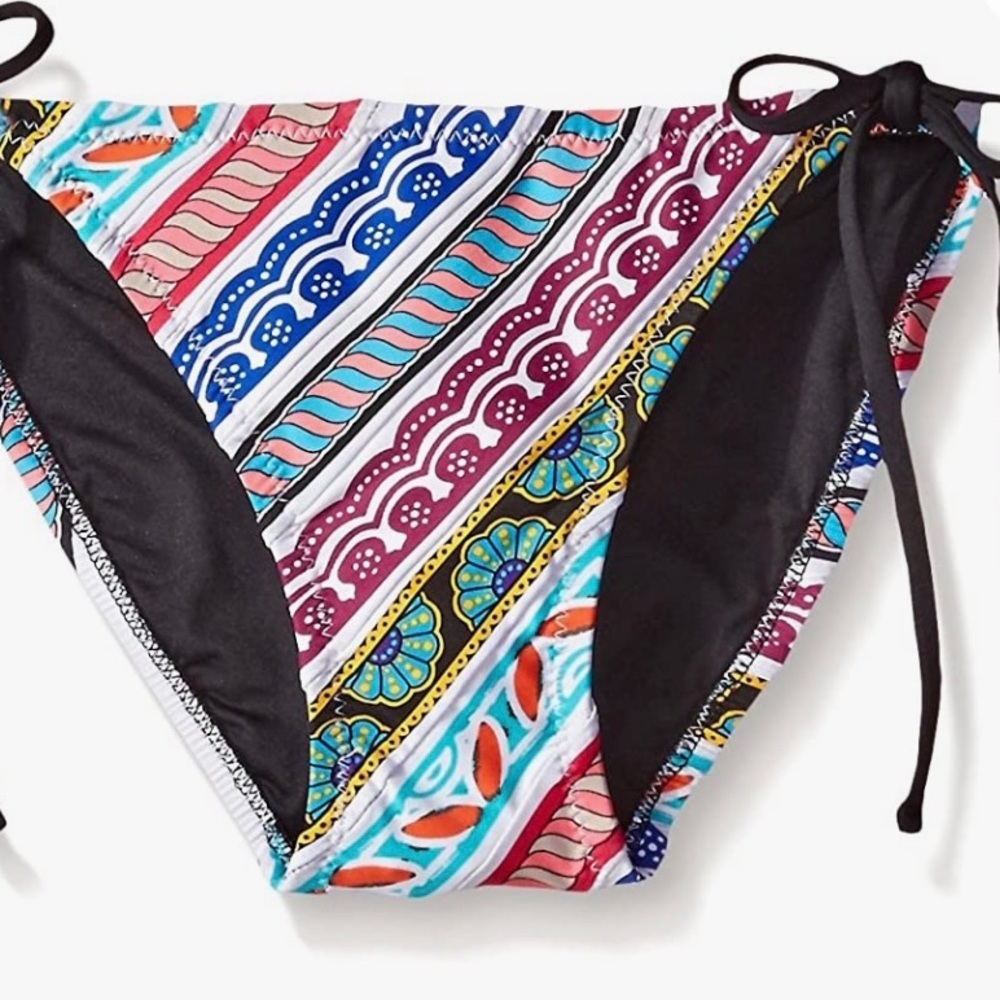 NWT Trina Turk Special Boarder‎ Tie Bikini Bottom